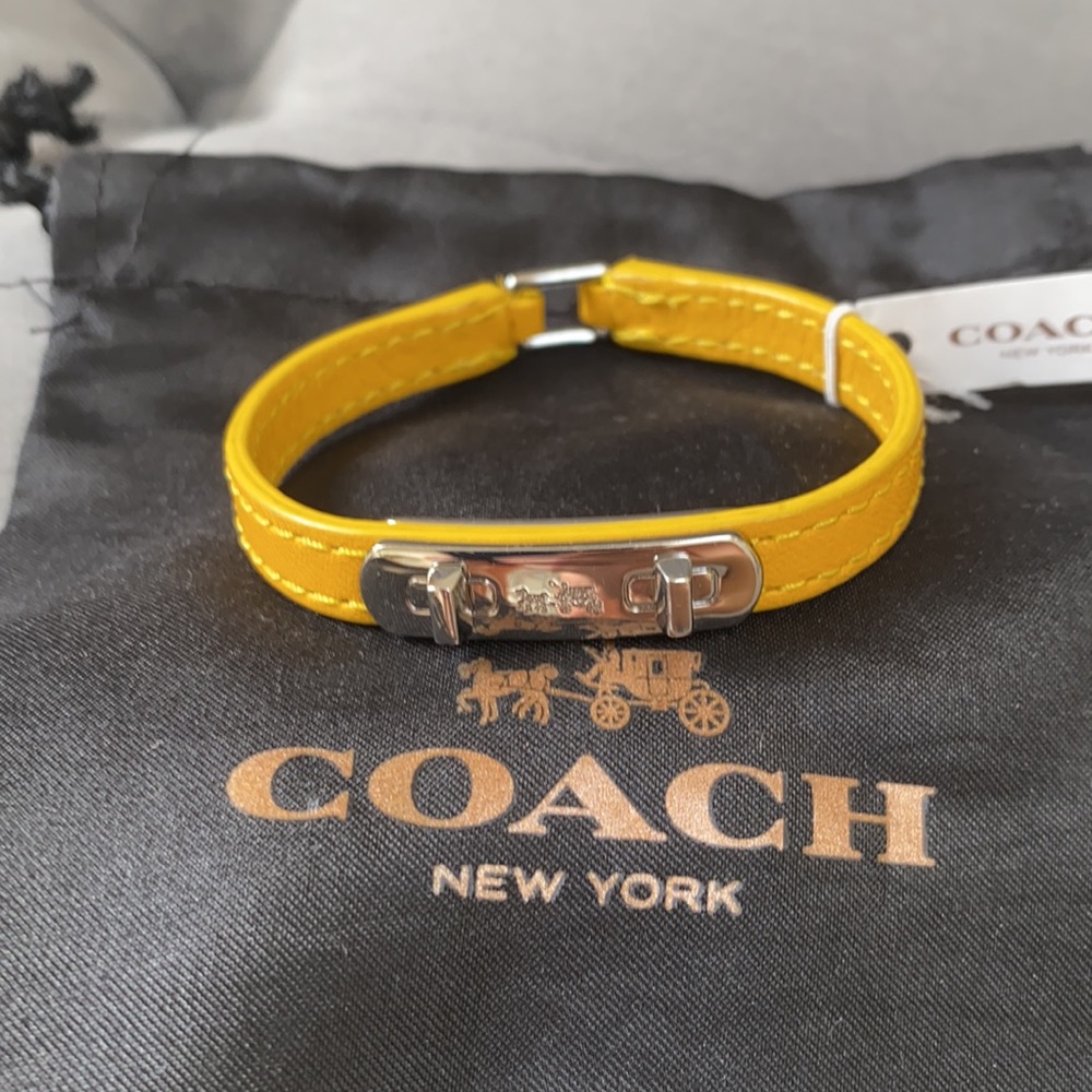 COACH soft leather bracelet